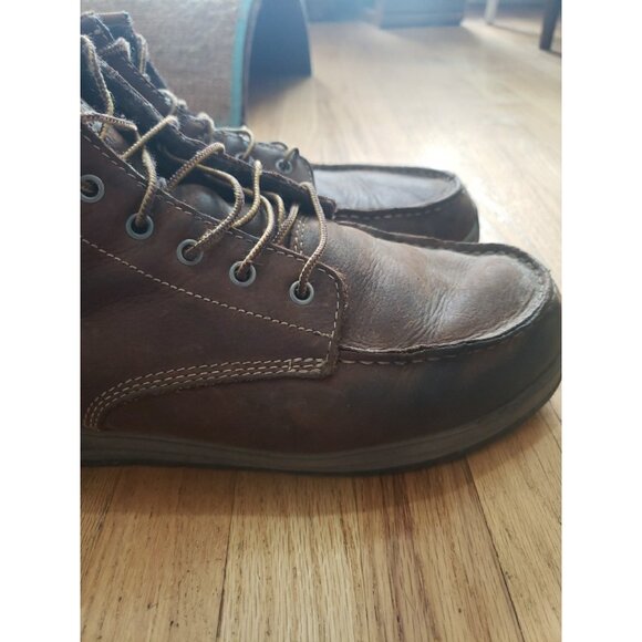 Carhartt Boots Mens 4 Inch Lightweight Wedge Work CMX4023 Brown Leather Sz 13 - Picture 9 of 13